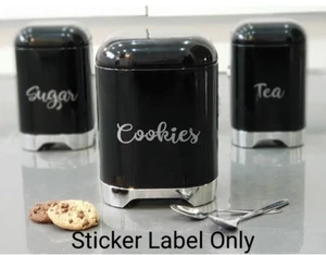 Sticker Label for Kitchen Glass Jars/Tins/Canisters/Tubs/Storage/Boxes/Box Pots - Picture 1 of 4