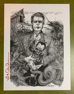 The Monkey Art Print Stephen King Signed by Glenn Chadbourne Cemetery Dance - Picture 1 of 1