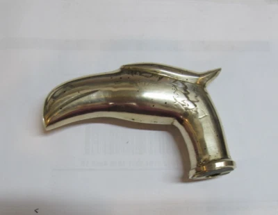Vintage Solid Brass Eagle Head Designer Handle For Wooden Walking Stick Cane - Image 1 of 4