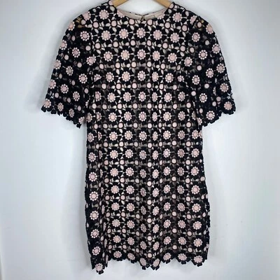 Vestido Kate Spade 00 Encaje Crochet Superposición Margarita Boho Capricho Hada Dinero Antiguo Foto 1 de 4