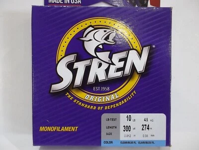 Stren Original Monofilament line clear blue fluor color Choose weight!  NIP - Image 1 of 2