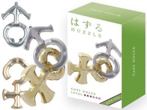 NEW IN BOX Hanayama 90006 Cast Metal Puzzle - DOLCE Level 3