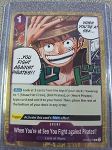 One Piece Playing Card - N210 - When you're at sea fight Pirates OP05-076 - Picture 1 of 1