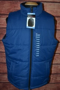 NWT Zeroxposur Blue ThermoCloud Water Resistant Full Zip Vest Size L - Picture 1 of 9