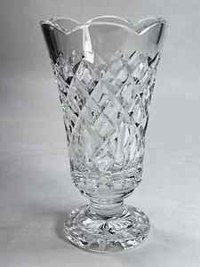 Vintage Waterford Cut Crystal 7" Vase w/Fluted Top - Picture 1 of 4