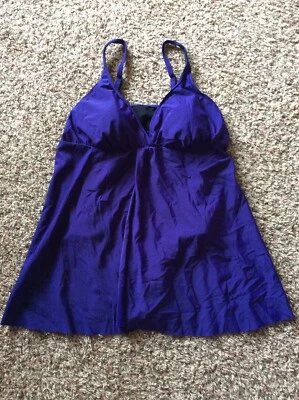 Traje de baño Croft And Barrow talla grande talla 18W púrpura en muy buen estado Foto 1 de 4