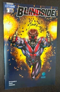 BLINDSIDE #1 SDCC Variant Edition (Contraband 2012) -- SIGNED Marat Mychaels + - Picture 1 of 2