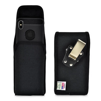 iPhone 11 Max XS MAX Turtleback Belt Holster Vertical Black Nylon Rotating Clip - Image 1 of 4