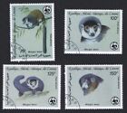 Comoro Is. WWF Mongoose Lemur 4v 1987 CTO SG#613-616 MI#792-795 Sc#C171-C174