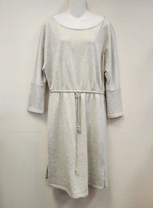 NEW Cupcakes and Cashmere Sweater Dress L Heather Gray Cinch Waist Relaxed - Picture 1 of 15