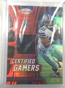 Ezekiel Elliott 2018 Panini Certified Gamers #CG-EE Red Game Used Jersey 32/99 - Picture 1 of 12
