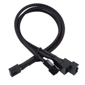 Copper 2/3/4 Way PWM 4Pin/3Pin Computer Connector Fan Power Extension CablEB _yi - Afbeelding 1 van 8