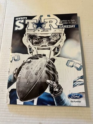 "COWBOYS STAR GAMEDAY PROGRAM DECEMBER 21,2014 - COWBOYS VS COLTS - Image 1 of 2