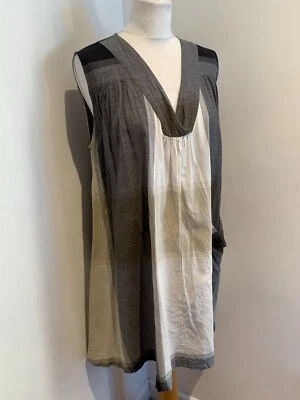 Masai tunic shift dress Size M VGC classic boxy striped cotton lightweight beach - Image 1 of 4