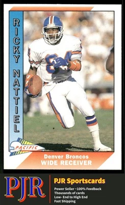 Ricky Nattiel 1991 Pacific #124 Denver Broncos - Image 1 of 2