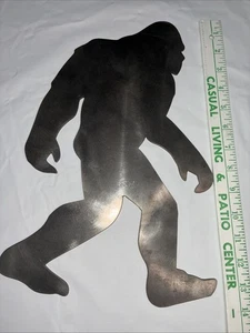 Bigfoot Sasquatch Stahl ausgeschnitten Metall Kunst Dekoration 14,5” x 9,5” schwer GUC - Bild 1 von 7