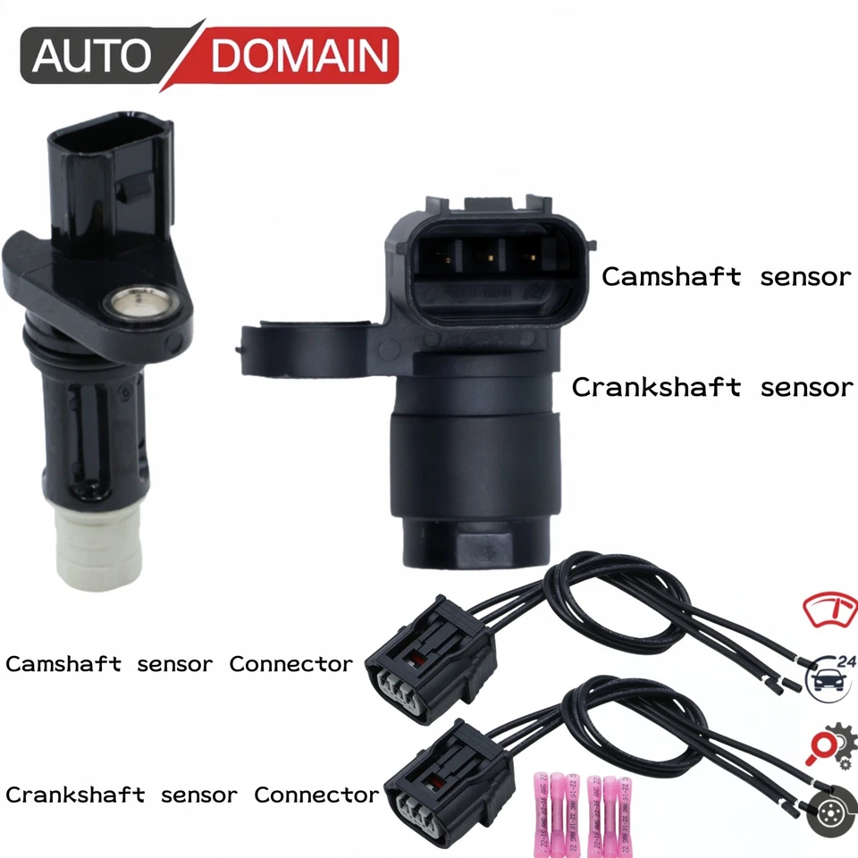 Cam/Crankshaft Position Sensor+Connector For Honda ACCORD PILOT Acura MDX US Foto 1 de 4