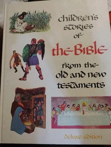 Children's Stories of the Bible from the Old and New Testament Deluxe Edition VG - Picture 1 of 8