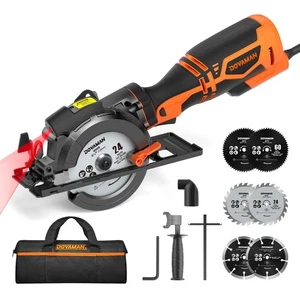 Seghetto circolare, 5.8A 4-1/2 sega circolare con laser, manico ausiliario in metallo, 6 lame... - Foto 1 di 9