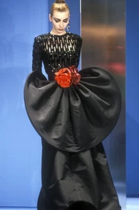 Pierre Cardin Boutique - 1991 schwarzer Taft-Reifenrock, Größe 6 - Bild 1 von 7