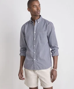Vineyard Vines Anegada Gingham Perfect Wash Poplin Shirt Blue Blazer XL New NWT - Picture 1 of 15