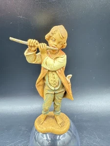 Vintage Roman Fontanini Depose Italy Michael Playing Flute Figur #117 1983 - Bild 1 von 5