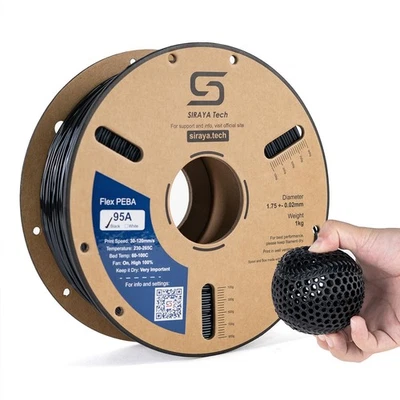 Rebound PEBA 95A Flexible Filament, The Super TPU | 78% Energy Return & 20% L... - Image 1 of 4