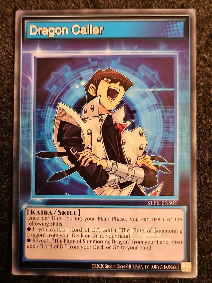 YuGiOh! Dragon Caller / Seto Kaiba Skill STP6-ENS01 English Near Mint Errata  - Image 1 of 1