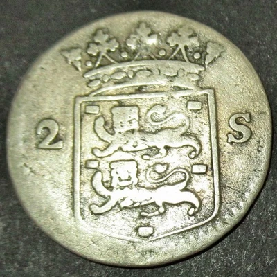 Certificado Autenticidad 1760 Colonial Nueva York Plata León Centavo Frisia Occidental Min Foto 1 de 4