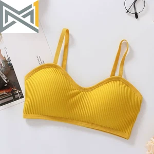 New Polyester Cotton Women'S Sports Bra No Steel Frame Breathable Sling Camisole - Bild 1 von 18