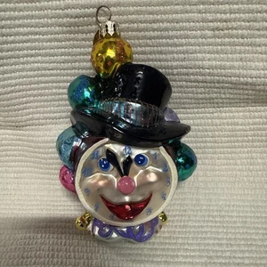 HTF 2001 RARE Christopher Radko Ornament Wound Midnight Clock Face NYE Top Hat - Picture 1 of 5