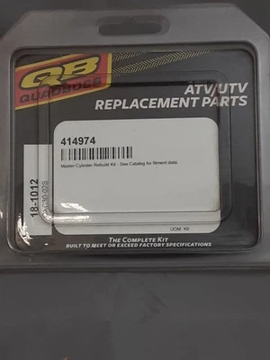 NEW QUAD BOSS 18-1012 MASTER CYL. REBUILD KIT HONDA Foreman TRX400 TRX450 - Image 1 of 2