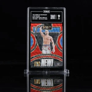 2024 Panini Select WWE und Neu! Cody Rhodes #15 Red Wave Prizm 67/149 - Bild 1 von 2