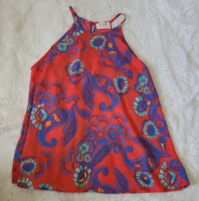 Regata Everly – Floral Paisley Sem Mangas Halter – Nordstrom - Pequena - Imagem 1 de 4