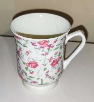 Royal Garden Fine Bone China English Style Porzellan Tasse mit Blumenmuster - Bild 1 von 3