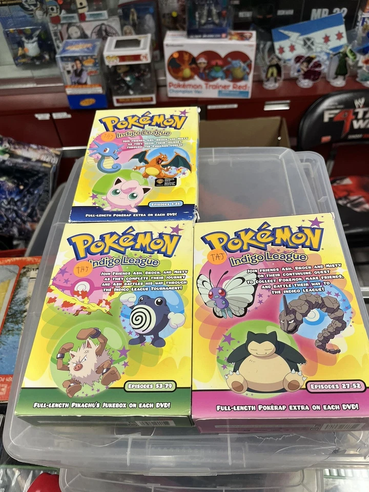 Pokemon Indigo League Complete DVD Series Box Sets (Season 1 Episodes 1-79) Foto 1 de 1
