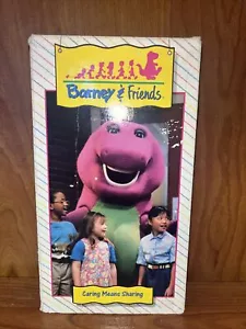 Barney and Friends: Caring Means Sharing VHS, 1992 Time Life Video - Picture 1 of 3