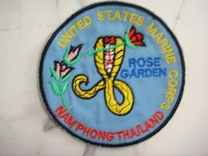USMC MARINE AT ROSE GARDEN IN NAM PHONG THAILAND, VIETNAM WAR PATCH - Picture 1 of 2