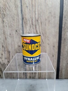 Vintage Advertising Sunoco Dynalube Motor Oil Tin Can Coin Bank collectible - Picture 1 of 8