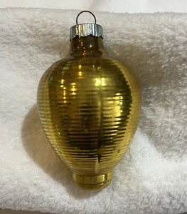 Lanterna Alveare Vintage Brite Lucido Oro Vetro Mercurio Decorazione Natalizia 2,75" - Foto 1 di 8