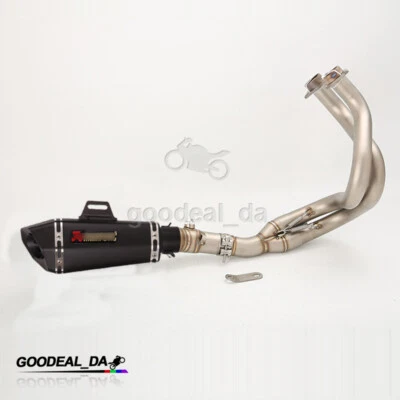 For Kawasaki Versys 650 Z650 Ninja 650 2017-2024 Full Exhaust System Tip Muffler - Image 1 of 4
