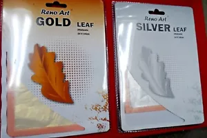 GOLD & SILVER LEAF SHEETS, ART & CRAFT, SIZE 14 x 14 CM FREE AND FAST POST - Picture 1 of 4