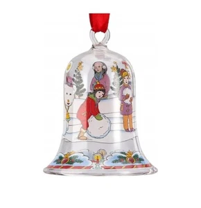 Campana de cristal Hutschenreuther 2013 oso polar campana de Navidad campana de cristal 7 cm - Imagen 1 de 1