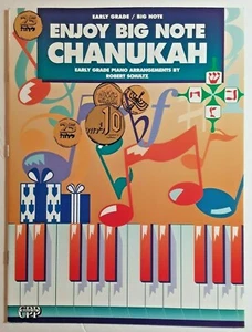 "Enjoy Big Note Chanukah", for Piano - Early Grade Arrangements, by Rob. Schultz - Picture 1 of 4