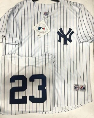 DON MATTINGLY  YANKEES MENS HOME JERSEY NEW W TAGS MED-XXL MAJESTIC - Image 1 of 2