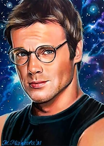 Edición Limitada IMPRESIÓN ACEO SG-1 Stargate Daniel Jackson Michael Shanks Mishkova - Imagen 1 de 1
