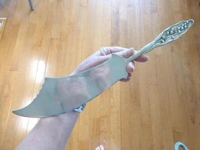 CUCHILLO HELADO Lily Of The Valley Whiting Grande Sólido Plata de Ley 13" Foto 1 de 4