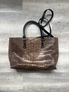 Armani Jeans Croc Skin Handbag - Fast Delivery 📦 - Picture 1 of 4