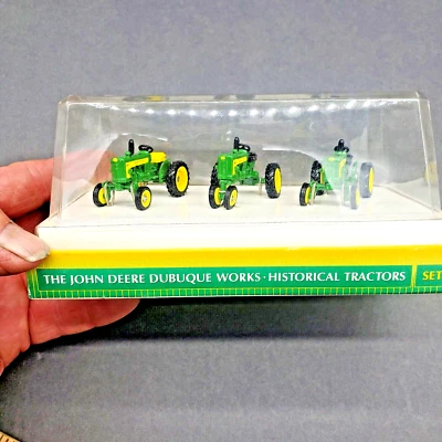  John Deere Dubuque Works Historical Tractor Set of 3 1/64- 1994 ERTL - Image 1 of 4