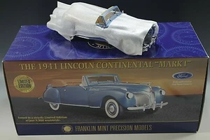 FRANKLIN MINT 1941 LINCOLN CONTINENTAL MARK 1DIE-CAST 1:24 SCALE MODEL L.E. Neu im Karton  - Bild 1 von 6